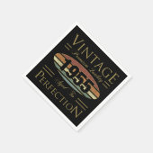 Vintag 1955 70. Geburtstag Serviette (Ecke)