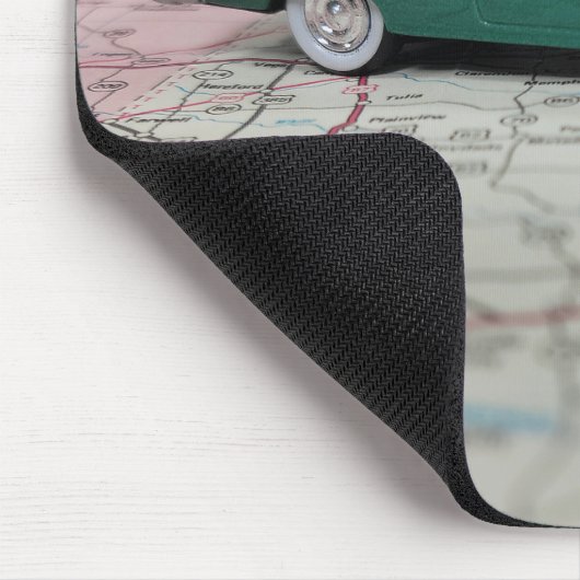 Vintag 1955 Auto auf Karte Mousepad (Ecke)