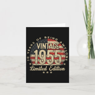 Vintag 1955 Limited Edition 70-jährige Geschenke U Karte