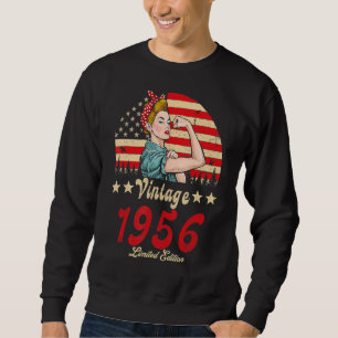 Vintag 1956 1956 66. B Tag 66 Jahre 1 Sweatshirt