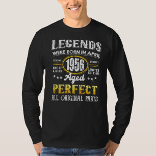 Vintag 1956 April 66 Jahre alte Männer und Frauen  T-Shirt
