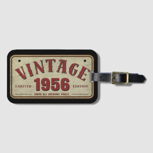 Vintag 1956 Limited Edition Alle Originalteile Gepäckanhänger