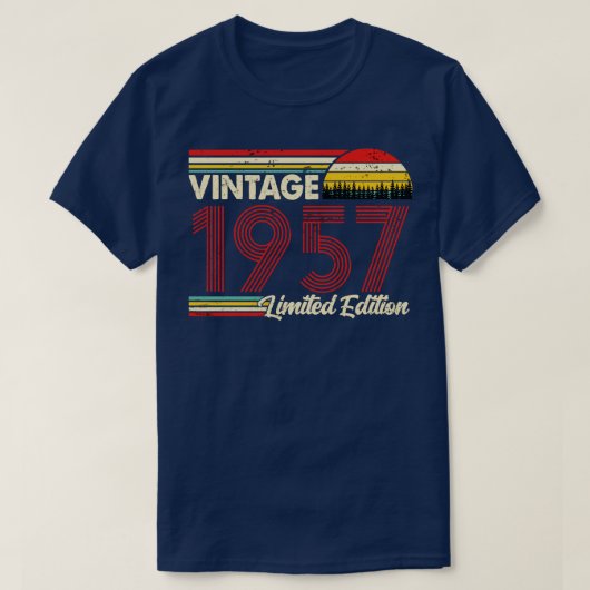 Vintag 1957 Geburtstag Shirt Limited Edition 1957  (Design vorne)