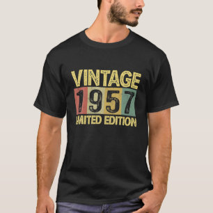 Vintag 1957 Tag 65 Jahre alter sonniger 65. Geburt T-Shirt