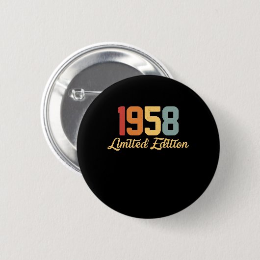 Vintag 1958 Limited Edition Button (Vorne & Hinten)