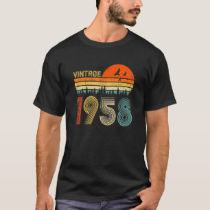 Vintag 1958 Made in 1958 65 th Birthday 65 Year O T-Shirt