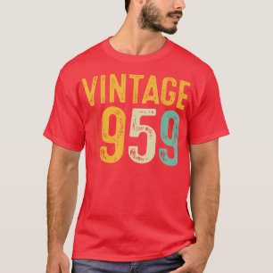 Vintag 1959 63. Geburtstagsdekoration Männer Fraue T-Shirt