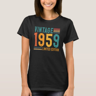 Vintag 1959 63 Jahre alter GeburtstagsRetro T-Shirt