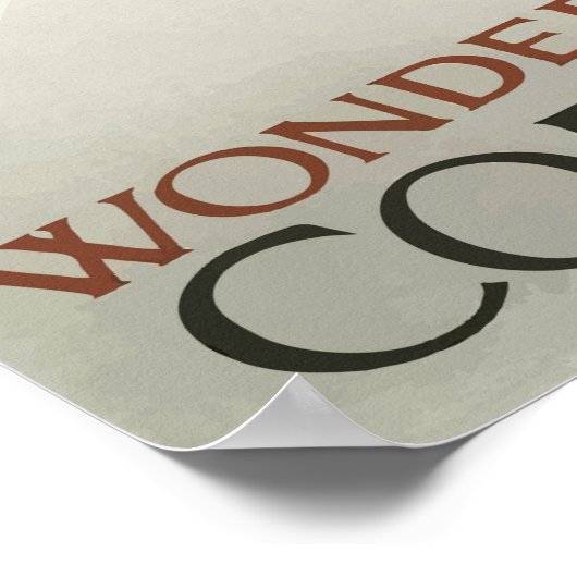 Vintag 1959 dänisches Reiseprogramm Poster (Ecke)