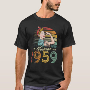 Vintag 1959 Limited Edition 1959 63Rd Geburtstag 6 T-Shirt