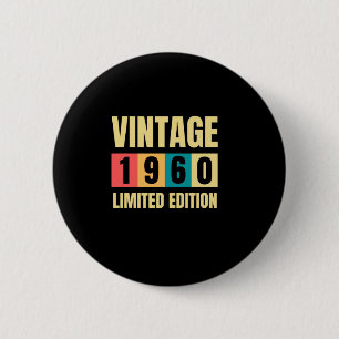 Vintag 1960 60 Jahre alt Phantastisch 60. Geburtst Button