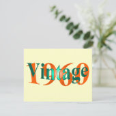 Vintag 1960 karte (Stehend Vorderseite)