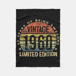 Vintag 1960 Limited Edition 65-jährige Geschenke 6 Fleecedecke