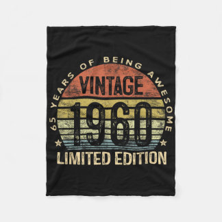 Vintag 1960 Limited Edition 65-jährige Geschenke 6 Fleecedecke