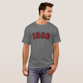 Vintag 1960 (rot) 61Geburtstagsgeschenk T-Shirt (Vorne ganz)