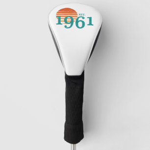 Vintag 1961 60. Geburtstag Retro Sunset Golf Headcover