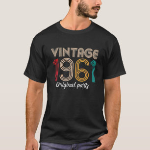 Vintag 1961 61. Geburtstagsgeschenke Retro 61 Jahr T-Shirt