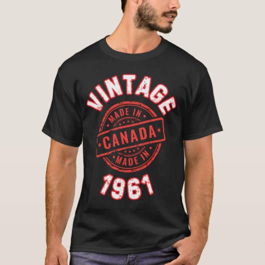 Vintag 1961 Kanada T-Shirt (Vorderseite)