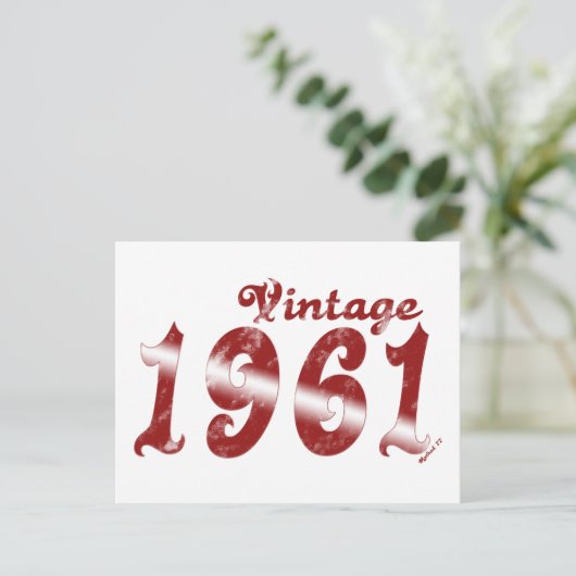 Vintag 1961 Postkarte (Stehend Vorderseite)