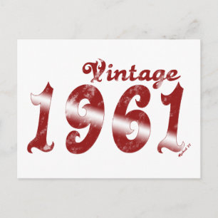Vintag 1961 Postkarte