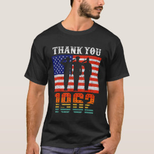 Vintag 1962 60 Jahre alte Flagge Amerikanisch 60. T-Shirt