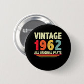 Vintag 1962 button (Vorne & Hinten)