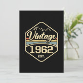 Vintag 1962 Est 59. Geburtstagsgeschenk Einladung (Stehend Vorderseite)