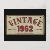 Vintag 1962 Limited Edition Alle Originalteile Postkarte (Vorderseite)