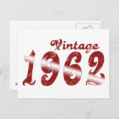 Vintag 1962 Postkarte (Vorne/Hinten)