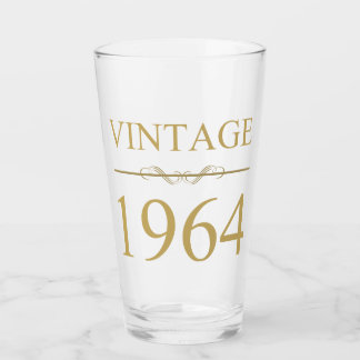 Vintag 1964 60. Geburtstag Glas