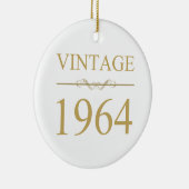 Vintag 1964 60. Geburtstag Keramik Ornament (Rechts)