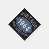Vintag 1964 60. Geburtstag Serviette (Ecke)