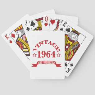 Vintag 1964 Alter bis Infektion Spielkarten