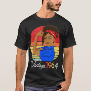 Vintag 1964 Black Girl Afro African American 57. T-Shirt
