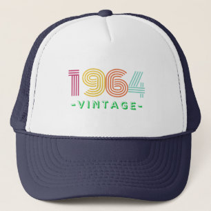 Vintag 1964. Geboren im Jahr 1964 und 2024 60. Truckerkappe