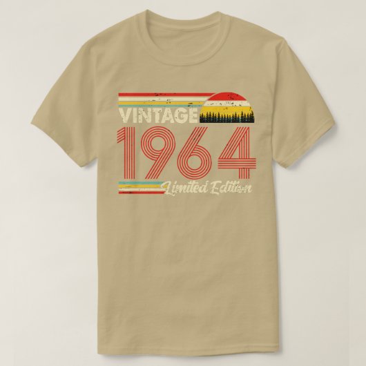 Vintag 1964 Geburtstag Shirt Limited Edition 1964 (Design vorne)
