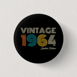 Vintag 1964 Limited Edition 60. Geburtstag Button