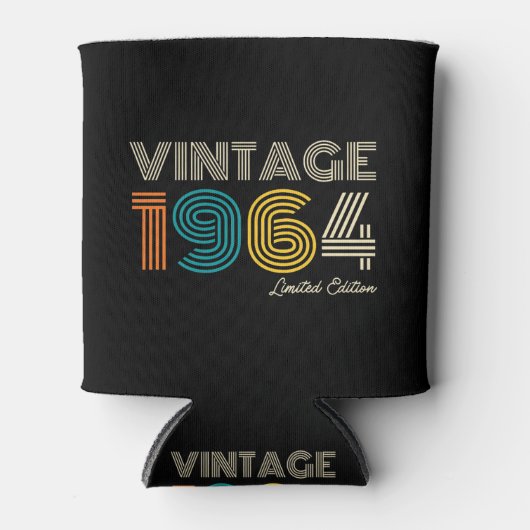 Vintag 1964 Limited Edition 60. Geburtstag Dosenkühler (Vorderseite)