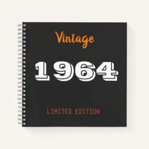 Vintag 1964 limitierte Auflage 60. Geburtstagsgesc Notizblock