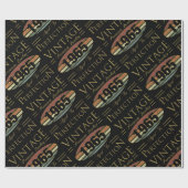 Vintag 1965, 60. Geburtstag Geschenkpapier (Flach)