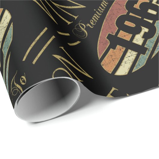 Vintag 1965, 60. Geburtstag Geschenkpapier (Rolleneckpunkt)