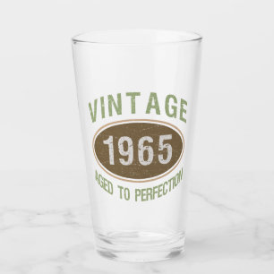 Vintag 1965, 60. Geburtstag Glas