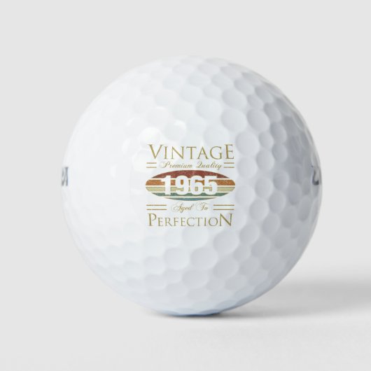 Vintag 1965, 60. Geburtstag Golfball (Vorderseite)