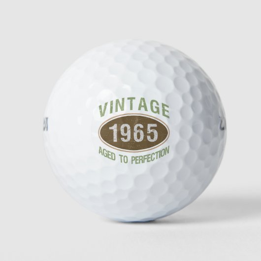 Vintag 1965, 60. Geburtstag Golfball (Vorderseite)