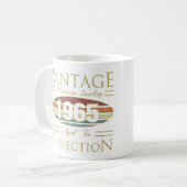 Vintag 1965, 60. Geburtstag Kaffeetasse (Vorderseite Links)