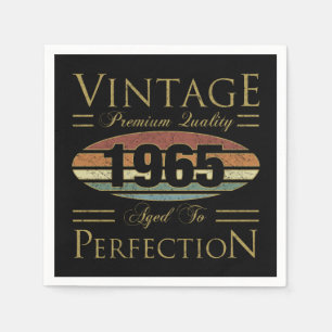 Vintag 1965, 60. Geburtstag Serviette