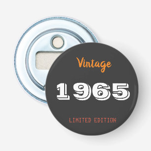 Vintag 1965 Jahre limitierte Auflage 60. Geburtsta Flaschenöffner