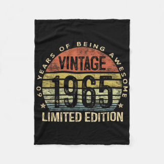 Vintag 1965 Limited Edition 60-jährige Geschenke 6 Fleecedecke