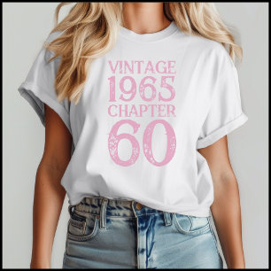 Vintag 1965 Rosa gestört 60. Geburtstag Tri-Blend Shirt