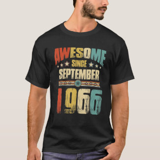 Vintag 1966 55. Geburtstag Phantastisch seit Septe T-Shirt